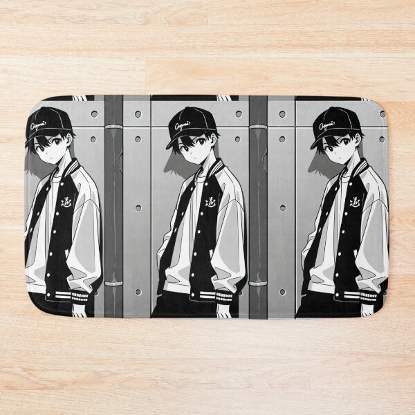 Item preview, Fashion - Man in Black Varsity Jacket Snapback Streetwear Anime Variant 2 designed and sold by AnimeShin.