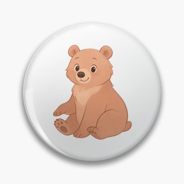 Item preview, Adorably Fluffy Grizzly Bear Cub designed and sold by AlchemyColor.