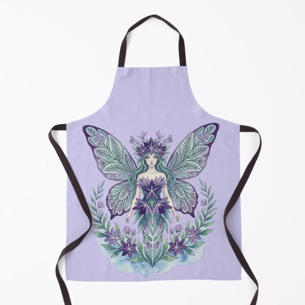 Item preview, Stylized faerie in purple and jade, on lavender designed and sold by Faerieglen.