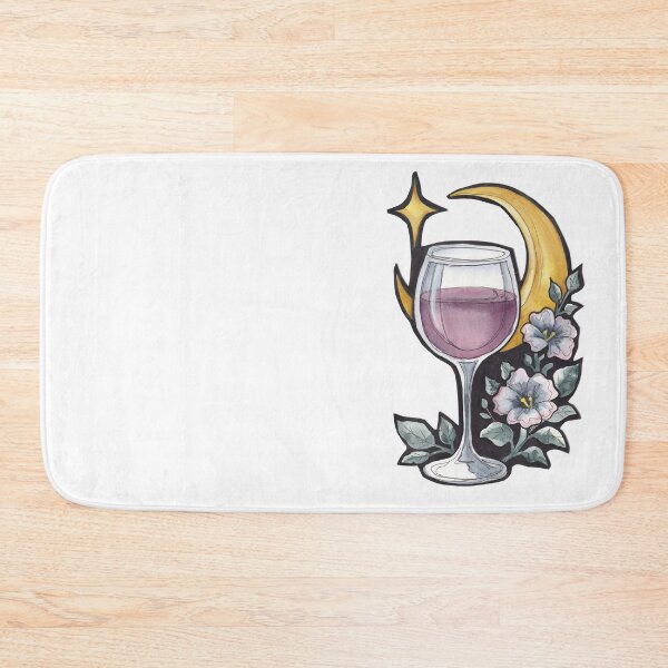 Item preview, Moonwoven celestial Wine Glass with Moon and Stars designed and sold by Darkfully-Done.