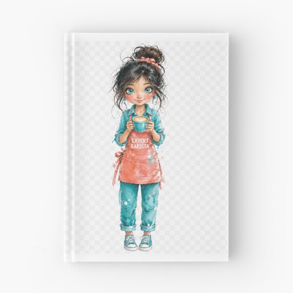 Item preview, Expert Barista" Whimsical Coffee Girl designed and sold by Creative Nook.
