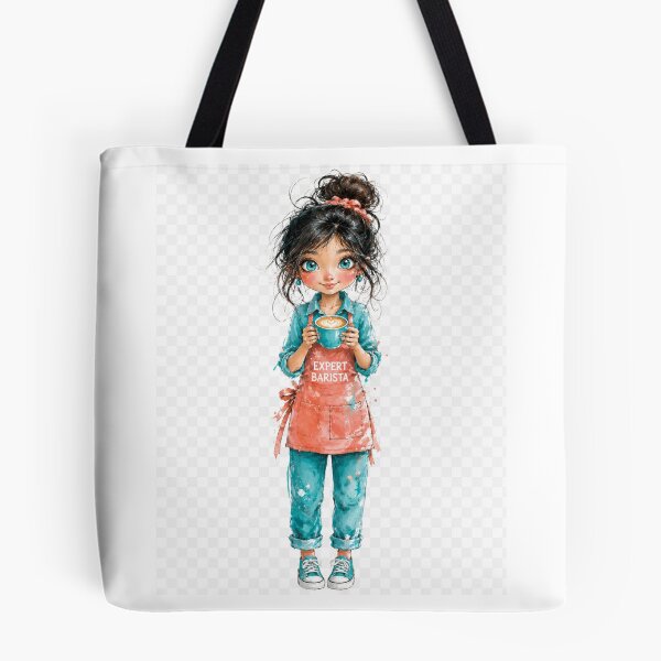 Item preview, Expert Barista" Whimsical Coffee Girl designed and sold by Creative Nook.