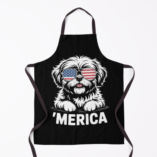 Item preview, shih tzu dog america patriotic 4th of july american flag designed and sold by CAnastazyshop.