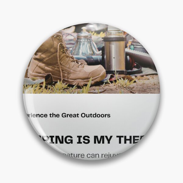 Item preview, Camping is My Therapy - Funny Outdoor Camping Lover Tee designed and sold by RedRubyBubble.