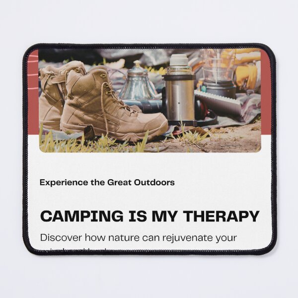 Item preview, Camping is My Therapy - Funny Outdoor Camping Lover Tee designed and sold by RedRubyBubble.