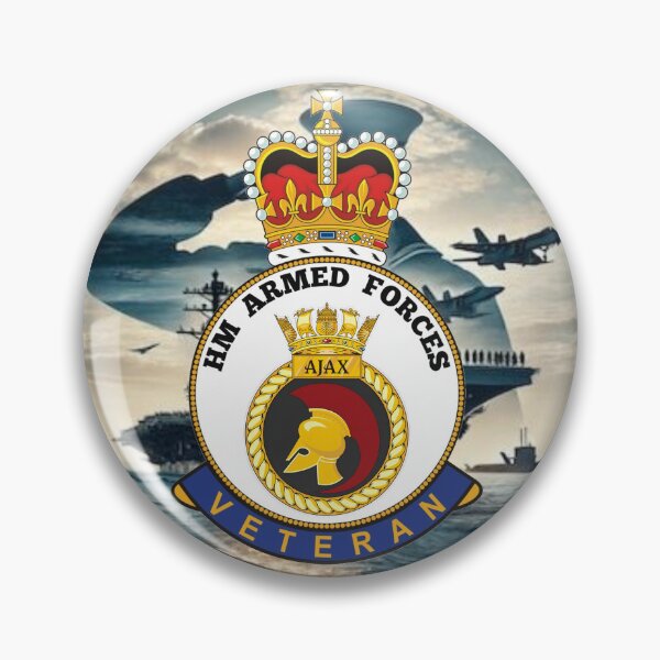 Item preview, HMS Ajax Royal Navy HM Armed Forces Veteran designed and sold by Bootneckstore.
