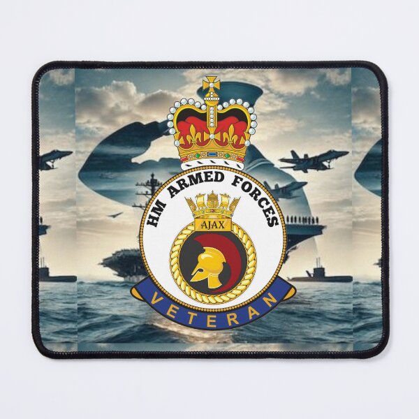 Item preview, HMS Ajax Royal Navy HM Armed Forces Veteran designed and sold by Bootneckstore.