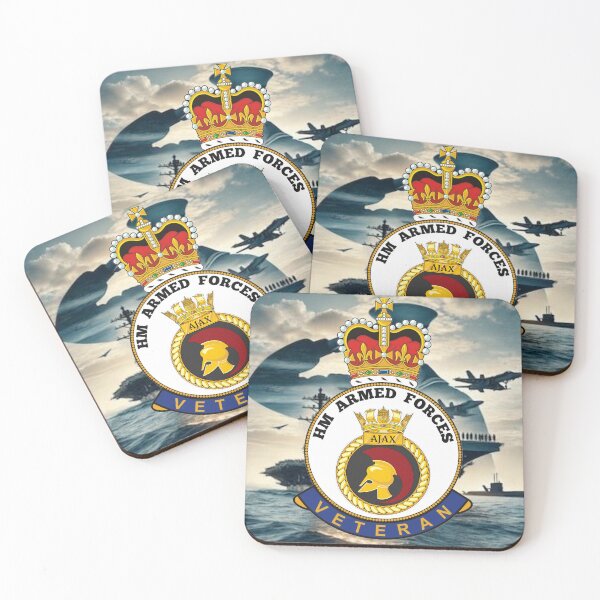 Item preview, HMS Ajax Royal Navy HM Armed Forces Veteran designed and sold by Bootneckstore.