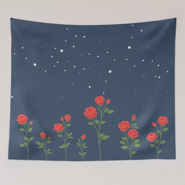 Item preview, Midnight Garden Starry Rose Border Aesthetic designed and sold by MOONLIT MIRAGE.