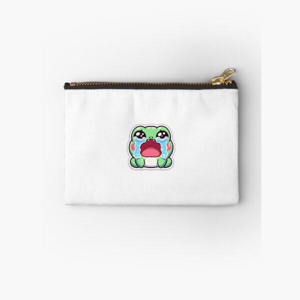Item preview, Kawaii Crying Frog Sticker designed and sold by PastelPawsArt.