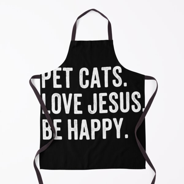 Item preview, Pet Cats Love Jesus Be Happy - Vintage Christian Cat Lover designed and sold by haitrieuic96.