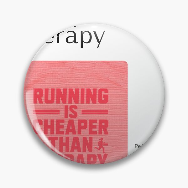 Item preview, Running Is Cheaper Than Therapy - Funny Runner Gift Tee designed and sold by RedRubyBubble.