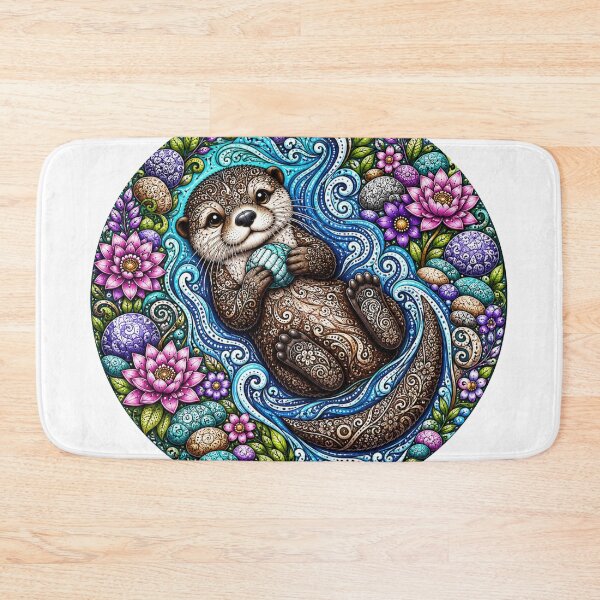 Item preview, Cute Baby Otter designed and sold by PaintedbyCarol.