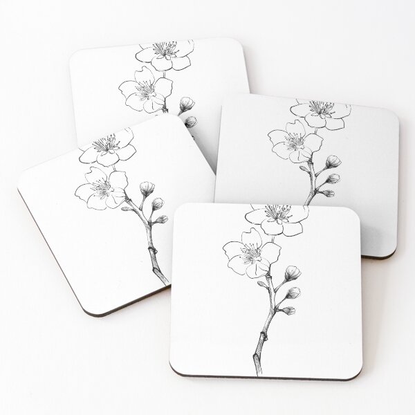 Item preview, Sakura blossom flower sketch  designed and sold by midsketcher.