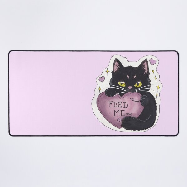 Item preview, Snax Kitty — Cute Hand Drawn Gothic Cat Art designed and sold by Darkfully-Done.