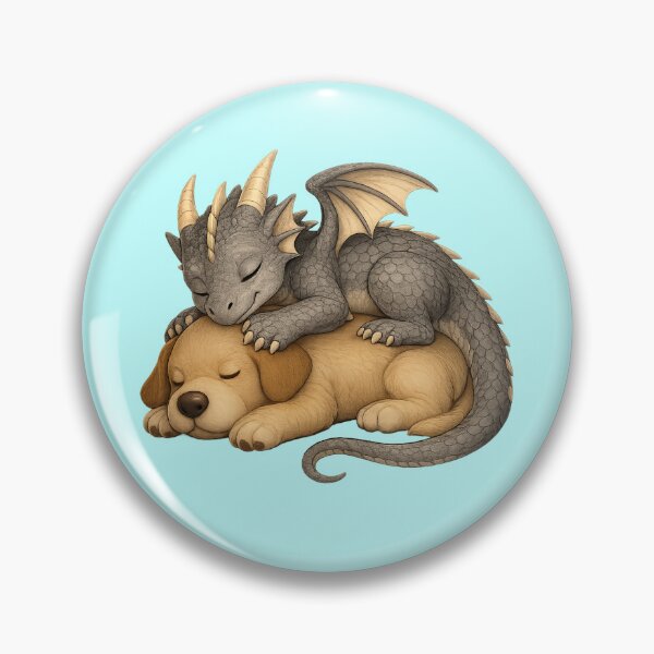Item preview, Sleeping Dragon and Puppy Friendship designed and sold by Hatchling Hollow.