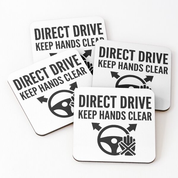 Item preview, Direct Drive: Keep Hands Clear - Sim Racing designed and sold by GarageGraphics.