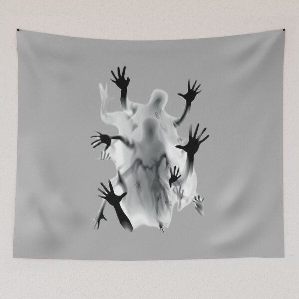 Item preview, Spooky Ghost Shadows - Surreal Dark Art Reaching Hands designed and sold by gokhanuzen.