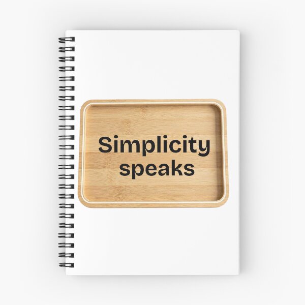 Item preview, Simplicity Speaks Minimalist Sticker | Neutral Aesthetic Quote Design | Modern Clean Art designed and sold by Pandey14.