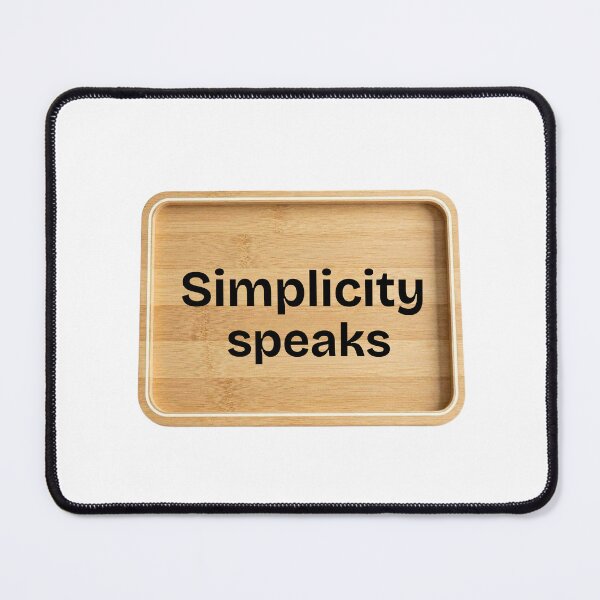 Item preview, Simplicity Speaks Minimalist Sticker | Neutral Aesthetic Quote Design | Modern Clean Art designed and sold by Pandey14.