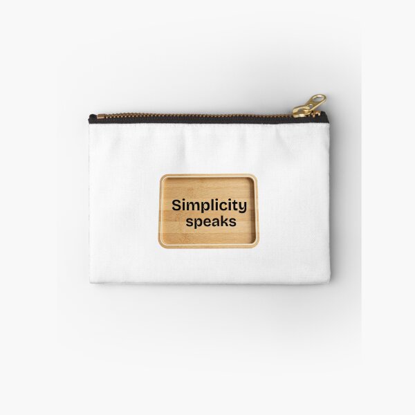 Item preview, Simplicity Speaks Minimalist Sticker | Neutral Aesthetic Quote Design | Modern Clean Art designed and sold by Pandey14.