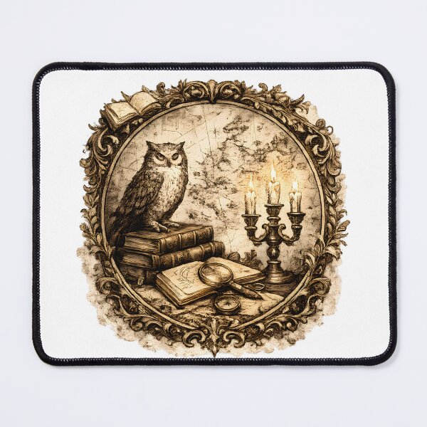 Item preview, Owl and Candelabra Books Vignette designed and sold by PatiImagination.