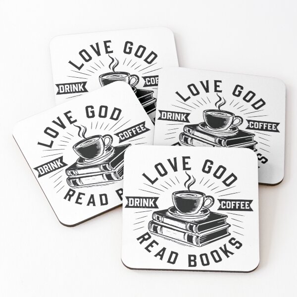 Item preview, Love God Drink Coffee Read Books Christian Faith Vintage Design designed and sold by haitrieuic96.