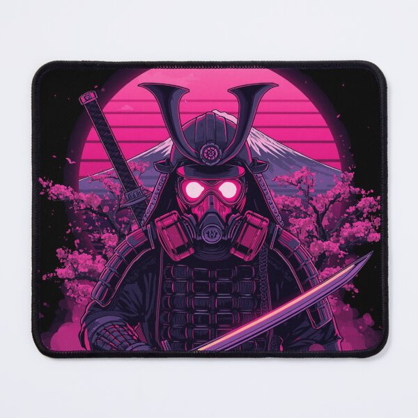 Item preview, Neon Oni Samurai — Cyberpunk Japanese Demon Warrior designed and sold by kummo-0319.