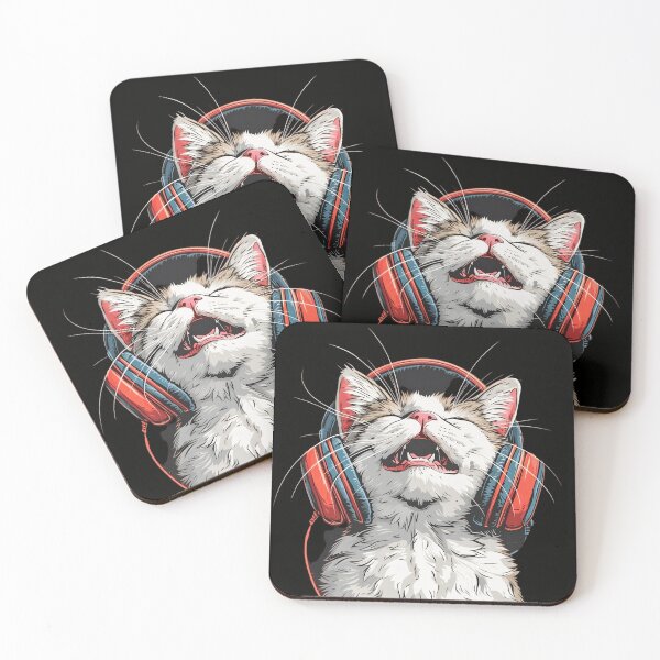 Item preview, Cat listen the music designed and sold by VividMorphk.