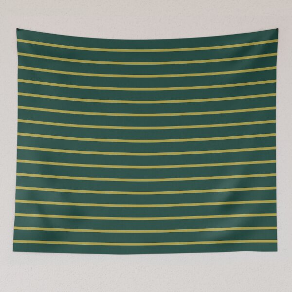 Item preview, Green & gold horizontal pinstripes designed and sold by Mint + Midnight.