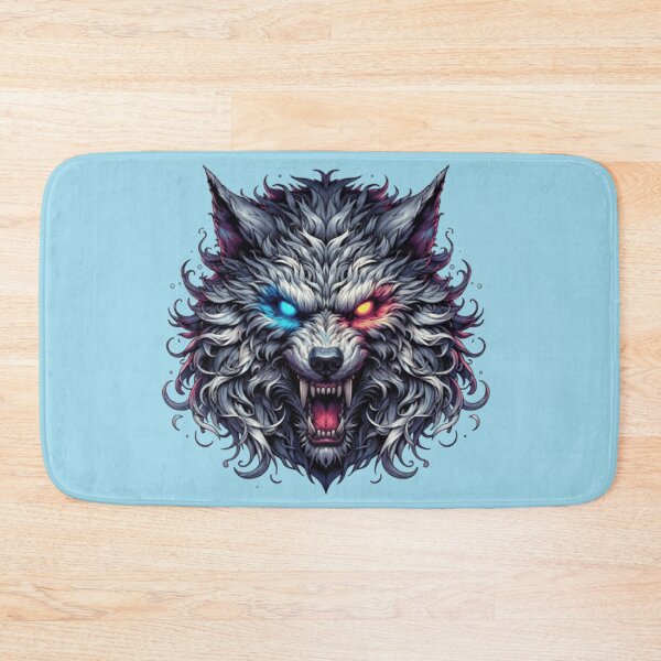 Item preview, Intense Wolf Portrait | Fire and Ice Edition designed and sold by Rawafi Art Studio.