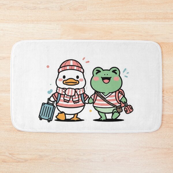 Item preview, Cute Travel Frog and Duck | Adorable Animal Friends Illustration designed and sold by MMK1SHOP.