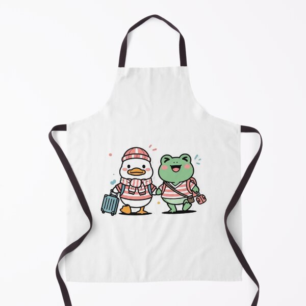 Item preview, Cute Travel Frog and Duck | Adorable Animal Friends Illustration designed and sold by MMK1SHOP.