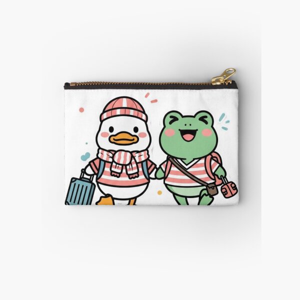 Item preview, Cute Travel Frog and Duck | Adorable Animal Friends Illustration designed and sold by MMK1SHOP.