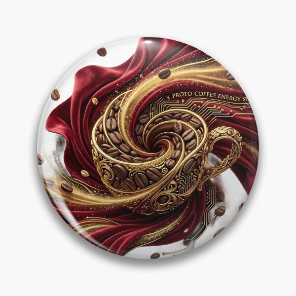 Item preview, Golden Velvet Coffee Vortex: Luxury Abstract Art designed and sold by SupernovaNote.