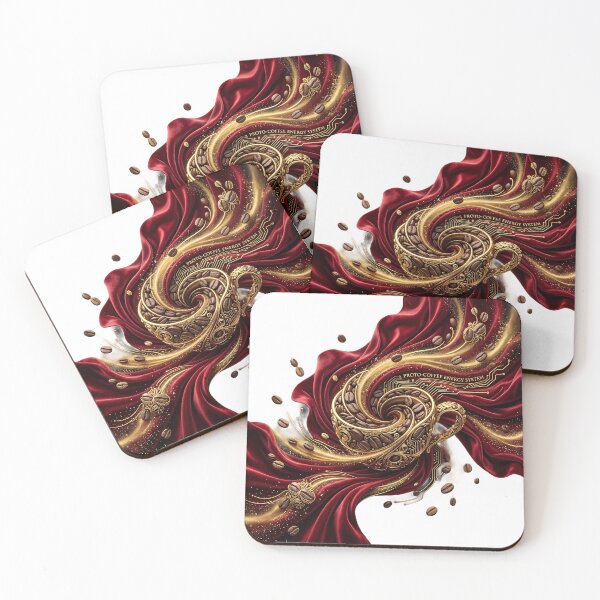 Item preview, Golden Velvet Coffee Vortex: Luxury Abstract Art designed and sold by SupernovaNote.