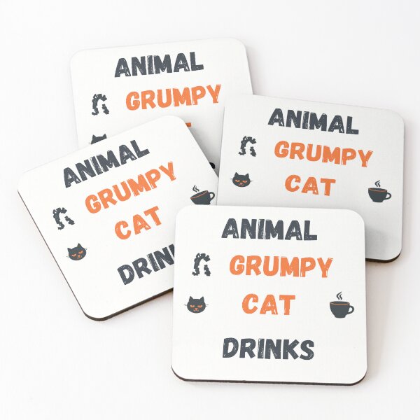 Item preview, My Spirit Animal is a Grumpy Cat Who Drinks Coffee - Funny Cat Lover Tee designed and sold by RedRubyBubble.
