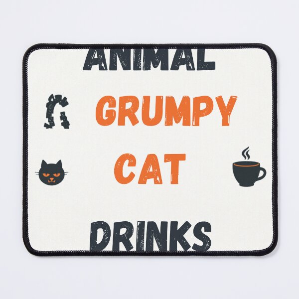 Item preview, My Spirit Animal is a Grumpy Cat Who Drinks Coffee - Funny Cat Lover Tee designed and sold by RedRubyBubble.