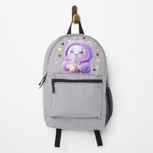 Item preview, Cute Kawaii Ghost Drinking Bubble Tea | Pastel Purple Hoodie Boba Lover Design designed and sold by animevers.