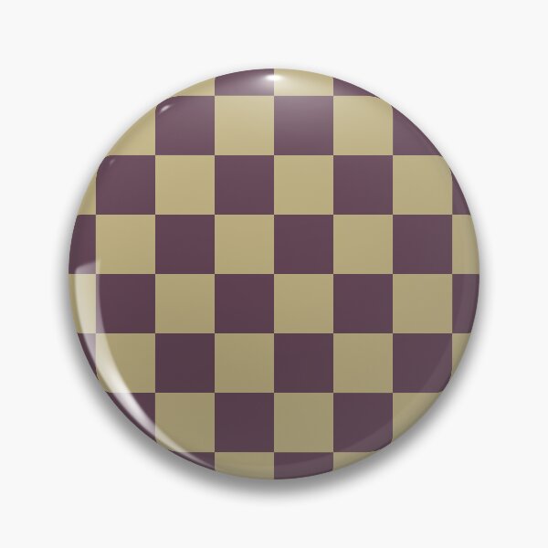 Item preview, Ecru & eggplant checkered designed and sold by Mint + Midnight.