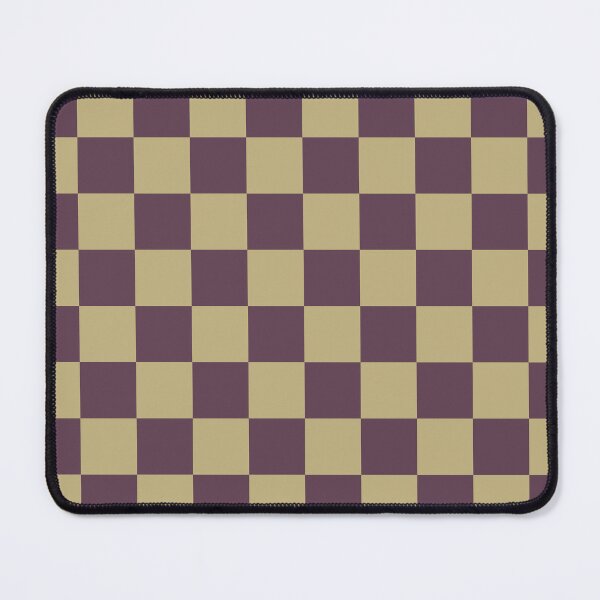 Item preview, Ecru & eggplant checkered designed and sold by Mint + Midnight.