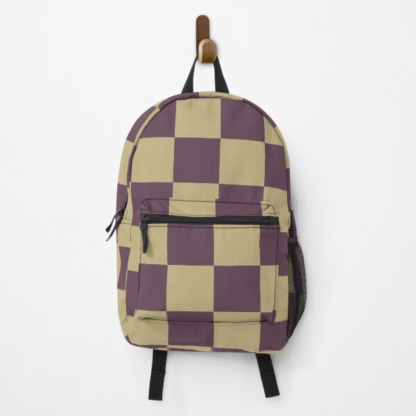 Item preview, Ecru & eggplant checkered designed and sold by Mint + Midnight.