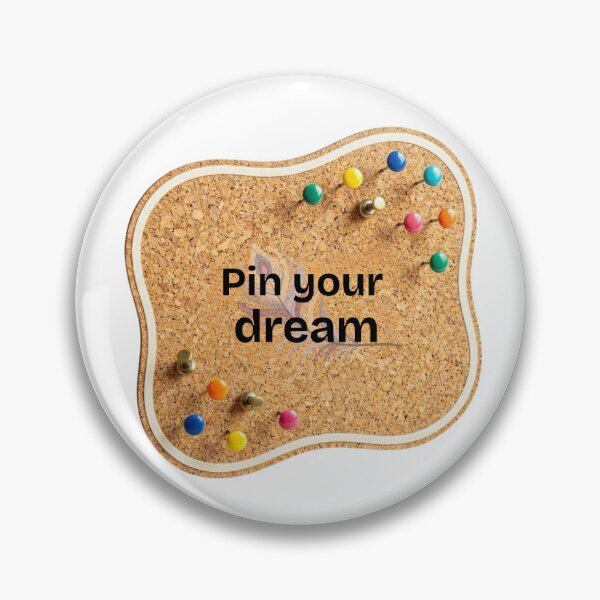 Item preview, Pin Your Dream Motivational Sticker | Vision Board Quote Aesthetic | Neutral Minimal Design designed and sold by Pandey14.
