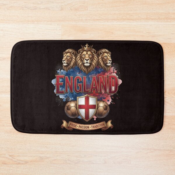 Item preview, England Football Three Lions Crest – Pride Passion Tradition Sport SOCCER designed and sold by Lozarux.