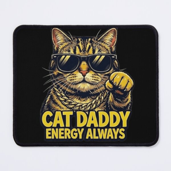 Item preview, Cool Cat Daddy Energy Always - Funny Sunglasses Tabby Cat designed and sold by haitrieuic96.