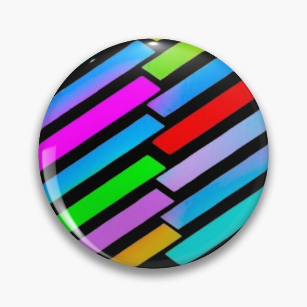 Item preview, Abstract Neon Rainbow Geometric Stripe Pattern designed and sold by Nexus Space.