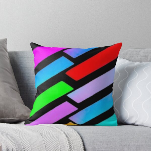 Item preview, Abstract Neon Rainbow Geometric Stripe Pattern designed and sold by Nexus Space.