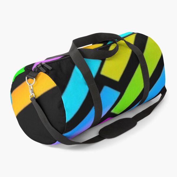 Item preview, Abstract Neon Rainbow Geometric Stripe Pattern designed and sold by Nexus Space.