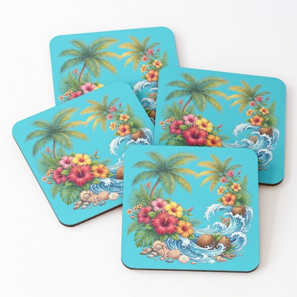 Item preview, Tropical Summer Explosion | Vibrant Island Paradise designed and sold by Chroma Dreams .