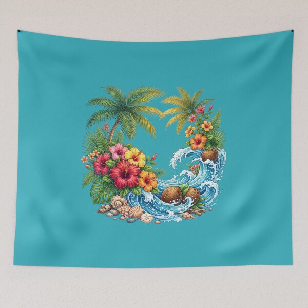 Item preview, Tropical Summer Explosion | Vibrant Island Paradise designed and sold by Chroma Dreams .
